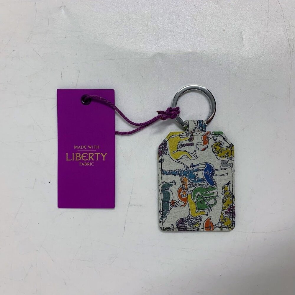 Gianni Feraud‎ Liberty Fabrics Safari Animals Key Luggage Fob NWT